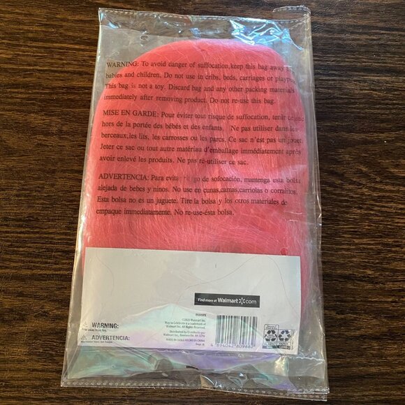 Halloween Short Bob Wig Hot Pink Costume Cosplay NWT - Picture 3 of 4